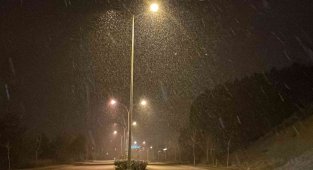 Düzce'de kar yağışı başladı