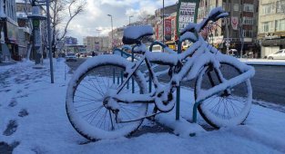 Güne Karla Başladık