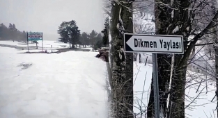 Sakarya'da Kar Yağışı Etkili Oldu