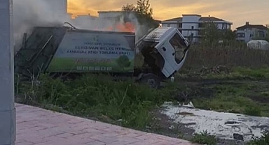 Kamyon Alev Alev Yandı