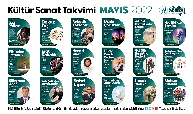 Mayıs Kültür Sanat Takvimi Açıklandı