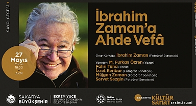 Saygı Gecesi’nin Konuğu İbrahim Zaman Olacak