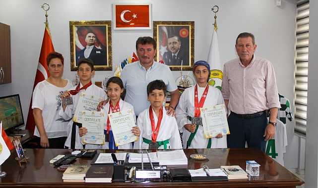 Başkan Gündoğdu Minik Sporcuları Ağırladı