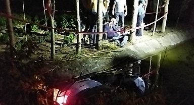 Sulama kanalına düşen motosiklet sürücü hayatını kaybetti