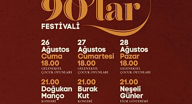 90'lar festivali Millet Bahçesi'nde