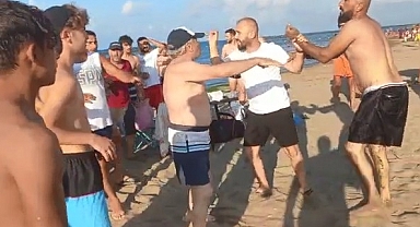 Sahilde Uygunsuz Hareketlerde Bulunan Şahıs Darp Edildi