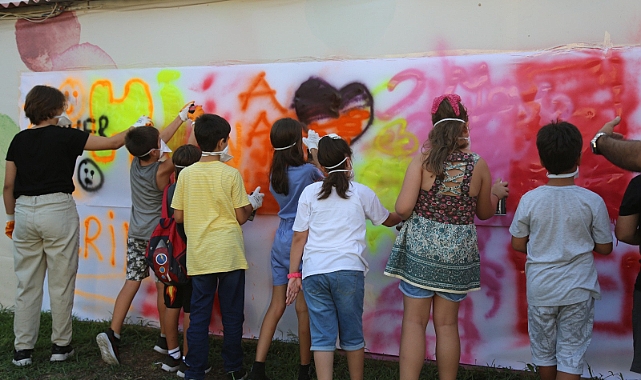 Serdivan Çocuk Bahçesi’nde Dönem Kapanışı Grafiti Festivali ile Yapıldı