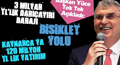 Başkan Yüce Mecliste Müjdeleri Sıraladı: Darıçayırı Barajı, Kaynarca'ya 120 Milyon TL'lik Yatırım ve Bisiklet Yolu