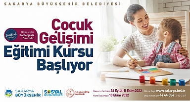 Büyükşehir Belediyesi 'Sertifikalı Çocuk Gelişimi Eğitim'leri Kursu' Başlıyor