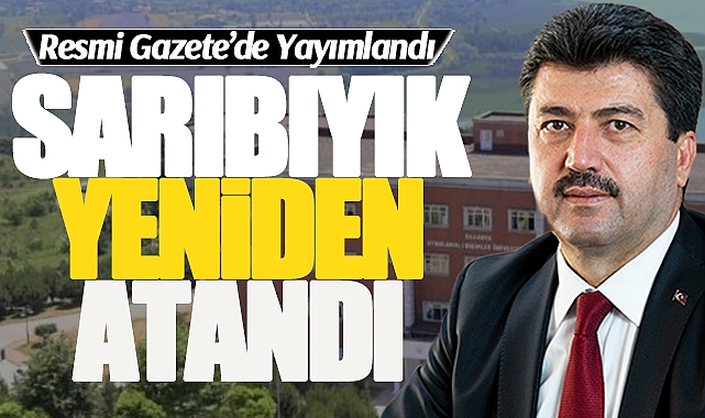 Rektör Sarıbıyık Yeniden Atandı