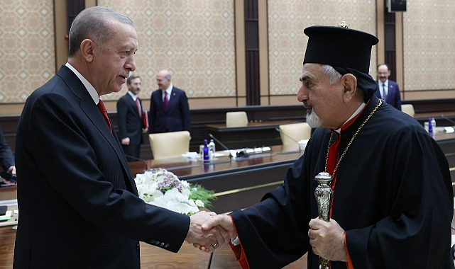 Cumhurbaşkanı Erdoğan, Süryani Katolik Patriği'ni Ağırladı