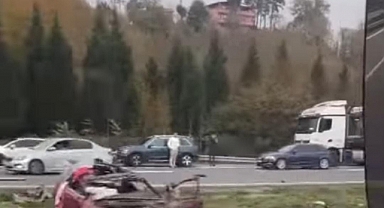 Anadolu Otoyolu'nda Korkunç Kaza: 2 Yaralı