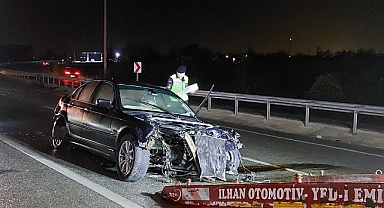 Islak Zemin Kazayı Beraberinde Getirdi: 1 Yaralı