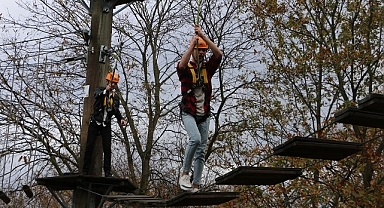 Öğrenciler Macera Park'ta Doyasıya Eğlendi