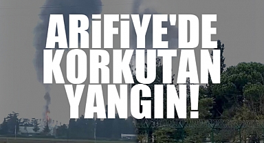Arifiye'de Korkutan Yangın: Fabrika Alevlere Teslim Oldu