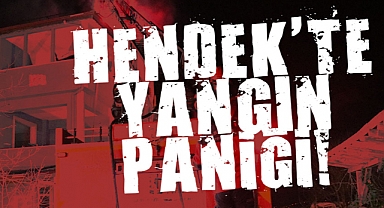 Hendek'te 3 Katlı Binanın Çatısı Alev Alev Yandı