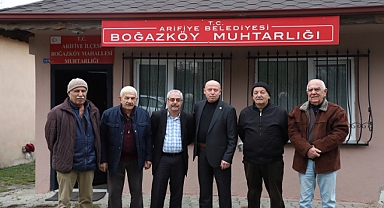 Arifiye Boğazköy Muhtarı Odabaş'dan Başkan Yüce'ye Teşekkür