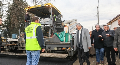 Başkan Yüce Asfalt Çalışmalarını Yerinde İnceledi