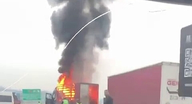 Kuzey Marmara Otoyolu'nda Korkutan Yangın!