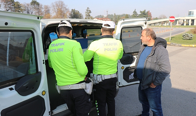 Sakarya'da 550 Araç Trafikten Men Edildi