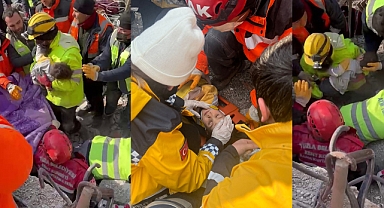 106 Saat Sonra Anne ve Bebeği Enkazdan Çıkarıldı