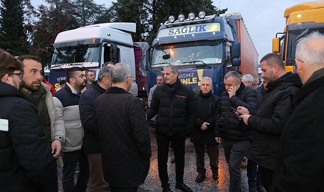 Başkan Alemdar Deprem Bölgesine Gitti
