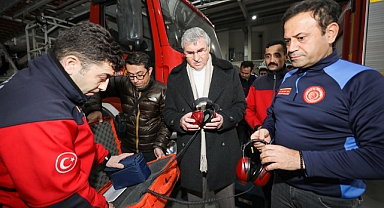 Başkan Yüce Afet Bölgesine Gitti