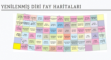 MTA Yenilenmiş Diri Fay Haritalarını Yayınladı! 45 İl Fay Üzerinde