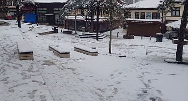 Sakarya'da Kar Yağışı Etkili Oluyor