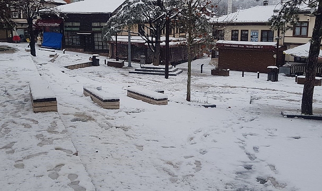 Sakarya'da Kar Yağışı Etkili Oluyor