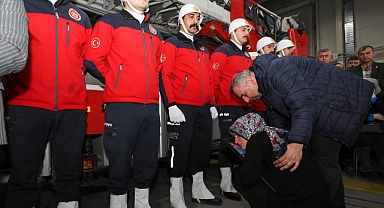 Büyükşehir'in Şehit İtfaiye Eri Dualarla Uğurlandı