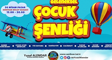 Serdivan'da Geleneksel Çocuk Şenliği Heyecanı