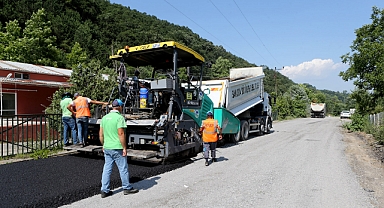 Sapanca Akçay'da asfalt işlemleri başladı