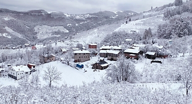 Sakarya'nın Yüksek Kesimlerine Kar İle Gelen Güzellik
