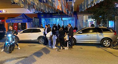 Dengesini Kaybettiği Motorsiklet Devrildi: 1 Yaralı