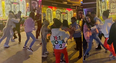 Taksim’de Sevgilisini Başkasıyla Yakalayan Kadın Ortalığı Birbirine Kattı