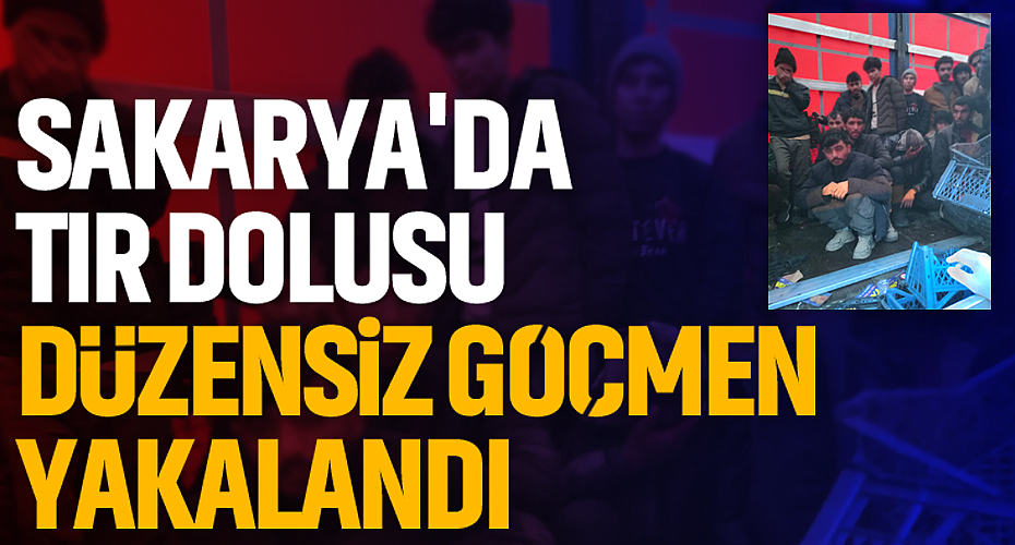 Sakarya'da Tır Dolusu Düzensiz Göçmen Yakalandı: Sürücü Tutuklandı