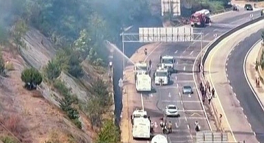 Beton Mikseri Ve TOMA İle Alevlere Karşı Mücadele