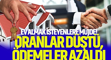 Ev Almak İsteyenlere Müjde! Oranlar Düştü, Ödemeler Azaldı