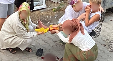 Çöp Kenarına Bırakılan Cam Sokakta Oynayan Çocukları Yaraladı!