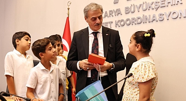 Gazze Hareketiyle Gönülleri Fetheden Minikler Yusuf Alemdar’ın Misafiri Oldu “Sizlerle Gurur Duyuyorum”