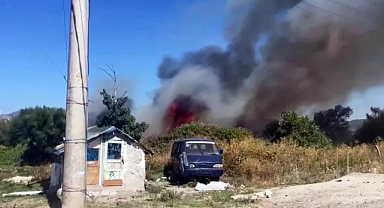 Otluk Alanda Korkutan Yangın!