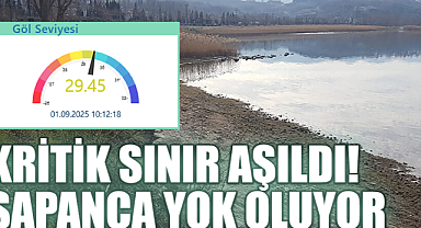 Kritik Sınır Aşıldı! Sapanca Yok Oluyor