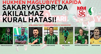 Sakaryaspor 7 Yabancıyla Oynadı, Hükmen Mağlubiyet Gündemde