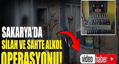 Sakarya’da Silah ve Sahte Alkol Operasyonu: 2 Kişi Tutuklandı