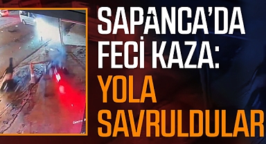 Sapanca’da Feci Kaza: Yola Savruldular