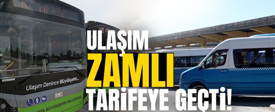 Dolmuşlar Zamlı Tarifeye Geçti!