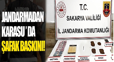 Jandarmadan Karasu’da Şafak Baskını