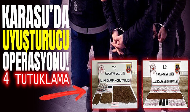 Karasu’da Uyuşturucu Operasyonu: 4 Tutuklama