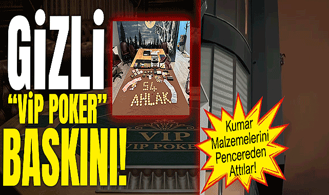 Kumar Malzemelerini Pencereden Attılar